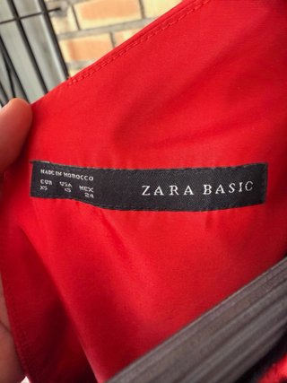 Vestido Zara Rojo con Pedrería