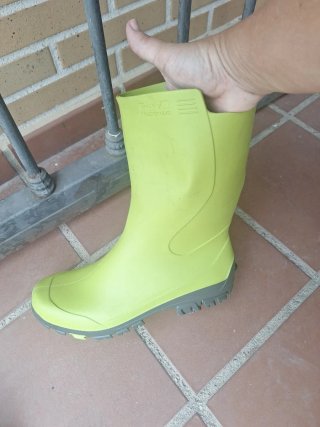 Botas de agua verdes hombre