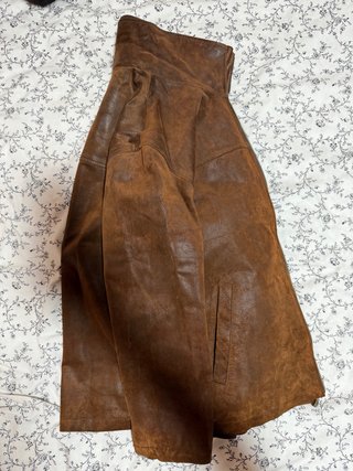 Cazadora de Cuero Marrón