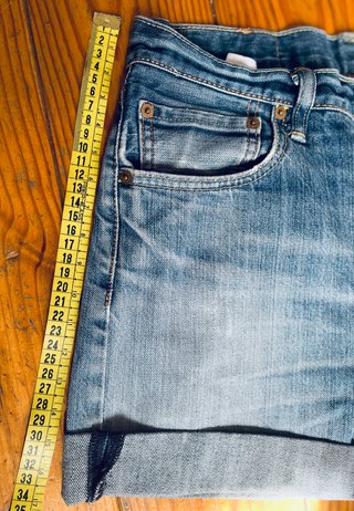 Levi's 501 Shorts Vaqueros Desgastados Talla 31