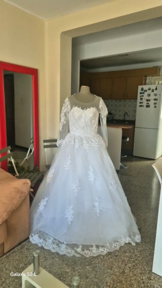 Vestido de novia con encaje