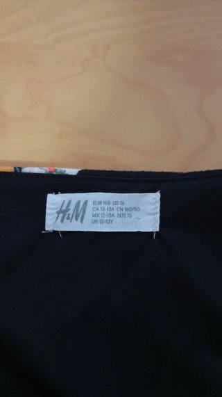 Mono H&M niña estampado floral T.12-13