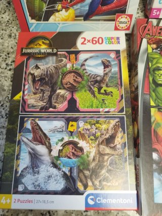 Puzzles Jurassic World y Marvel