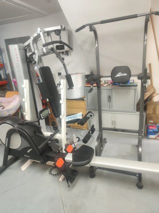 Máquinas de gimnasio Multifunción, remo, dominadas