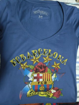 Camiseta FC Barcelona Vintage Talla M mujer.