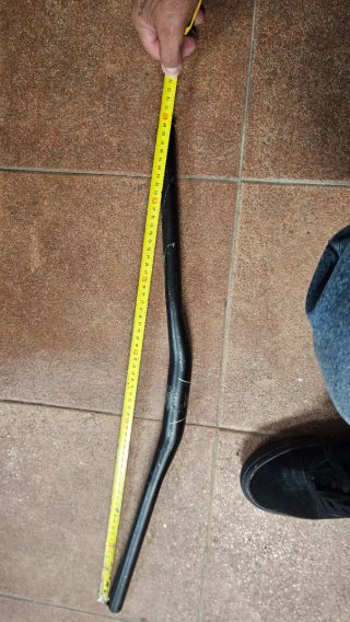 Manillar de bicicleta negro