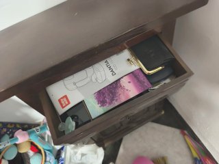 Mueble recibidor con espejo madera antigua