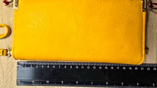 Billetero Cartera de Mano Amarillo