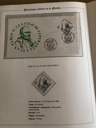 Álbum Personajes Célebres en la Filatelia