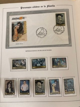 Álbum Personajes Célebres en la Filatelia