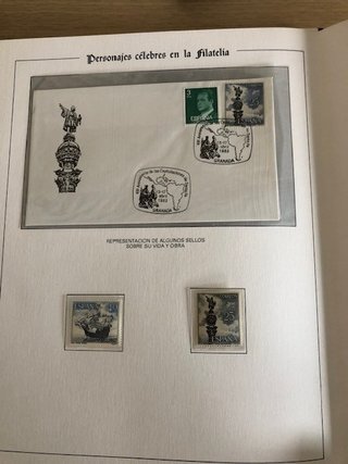 Álbum Personajes Célebres en la Filatelia