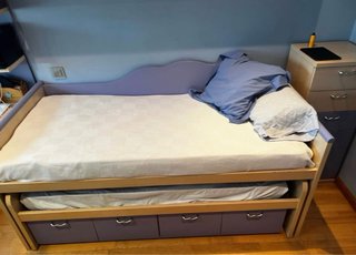 Cama nido doble 190x90 con cajones
