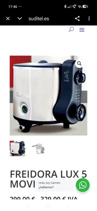 Freidora Lux 5 Movilfrit