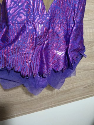 Maillot de Patinaje Artístico Morado Talla 14