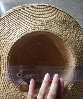 Sombrero de playa de rafia/paja para mujer