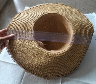 Sombrero de playa de rafia/paja para mujer