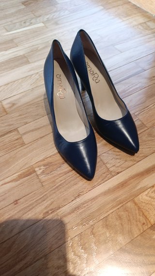 Zapatos Amapuy Azul Piel Talla 37