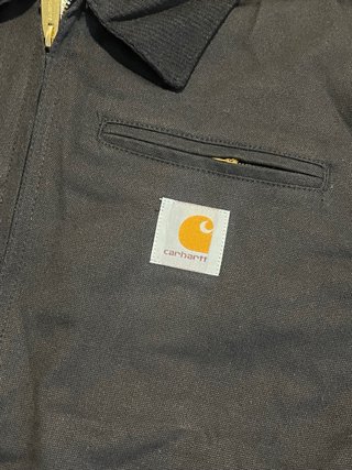 Chaqueta Carhartt Detroit Negra Vintage Talla: L