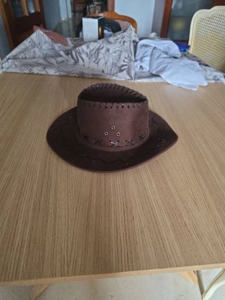 Gorro de cowboy marrón talla 5 años