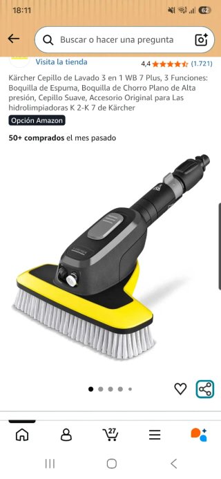 Cepillo Kärcher 3-in-1 Wash Brush WB 7 Plus