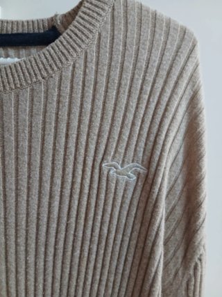 Jersey Hollister Beige Hombre