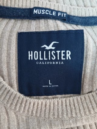 Jersey Hollister Beige Hombre