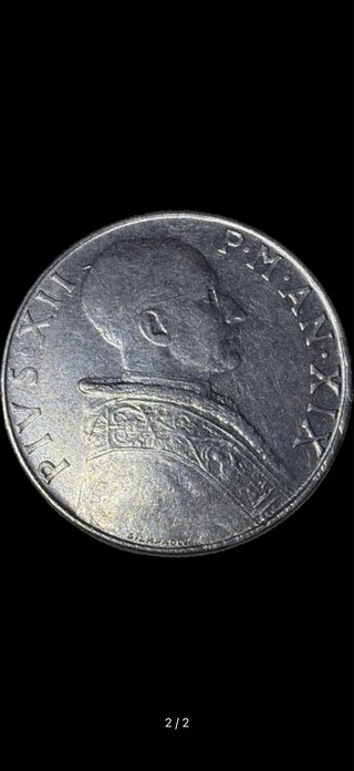 Moneta 50 Lire Città del Vaticano 1957