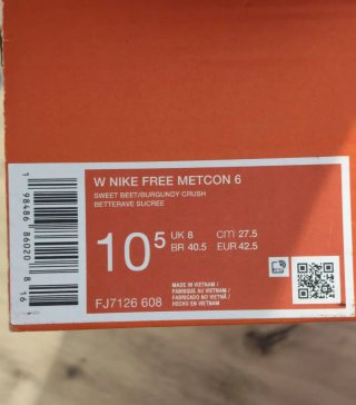 T42,5 Nike Free Metcon 6