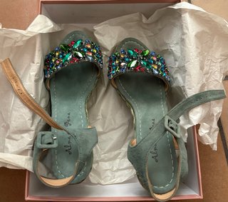 Sandalias Tacón Alma en Pena Turquesas