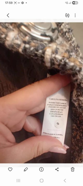 Abrigo Carolina Herrera Multicolor