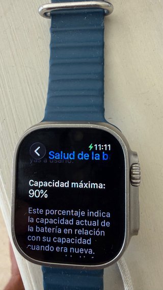 Apple Watch Ultra 1 titanio  correa Azul Marino