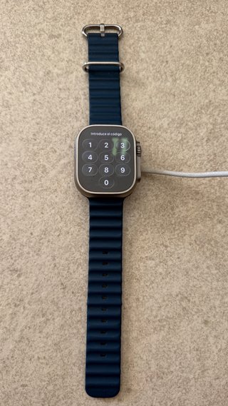 Apple Watch Ultra 1 titanio  correa Azul Marino