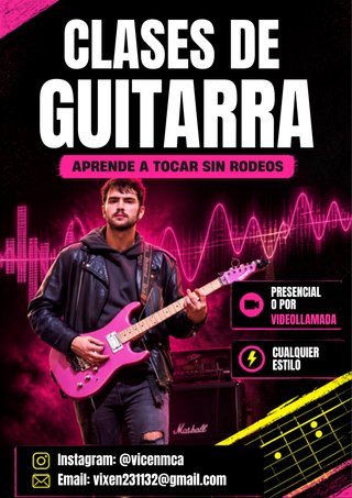 CLASES DE GUITARRA (Todos los niveles y estilos)