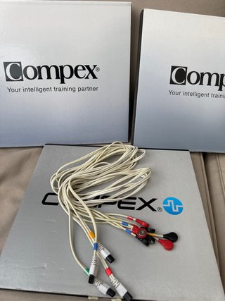 COMPEX 4 CABLES ORIGINAL BLANCO EQUIPOS ACTUALES