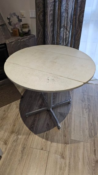 Mesa redonda plegable