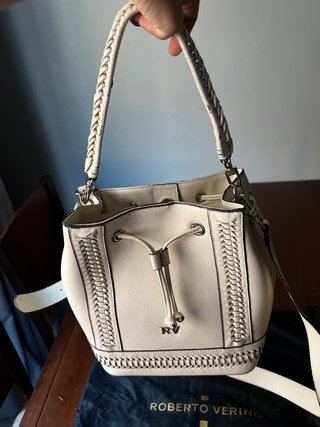 Bolso Roberto Verino Beige/Blanco