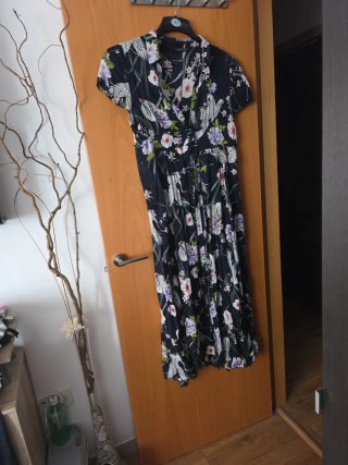 Vestido largo floral Zara Talla XS