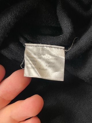 Jersey Lacoste negro classic vintage old money 90s