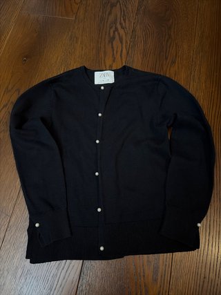 Cardigan bambina Zara nero 10 anni