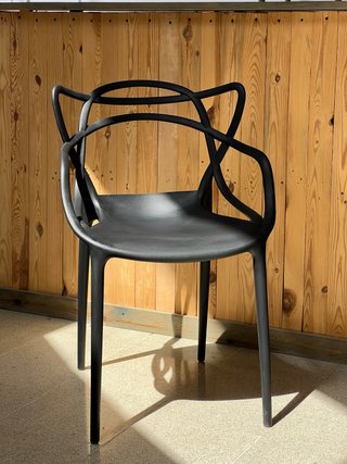Silla de Diseño Negra para Terraza