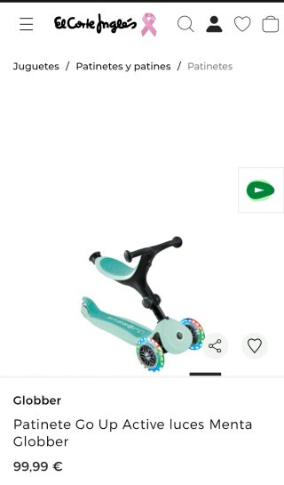 Asiento Patinete Globber Mint
