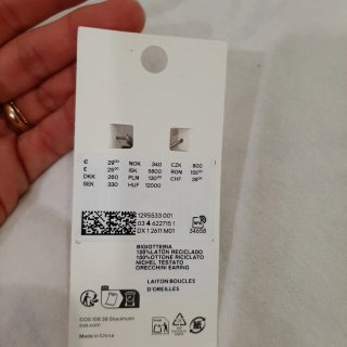 Pendientes COS con Flecos Plateados