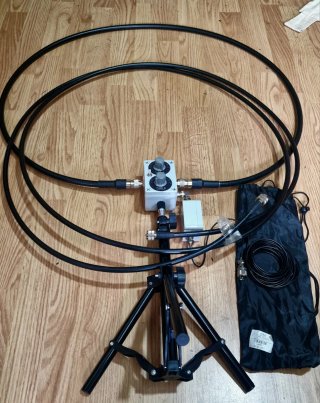 Antena Loop QRP MRA HF con 2 loops