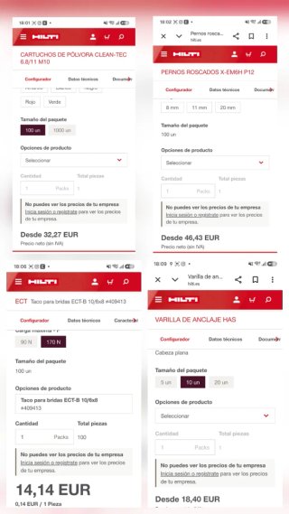 Pack Hilti pistola,clavos,cartuchos,tacos, anclaje