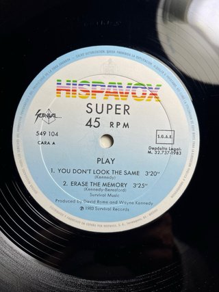 Play - You Don't Look The Same 1983 Maxi Single 45