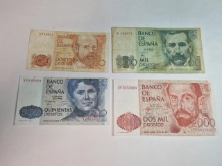 LOTE BILLETES PESETAS 1979 1980 #3