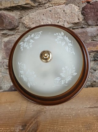 Plafón de techo cristal con detalles