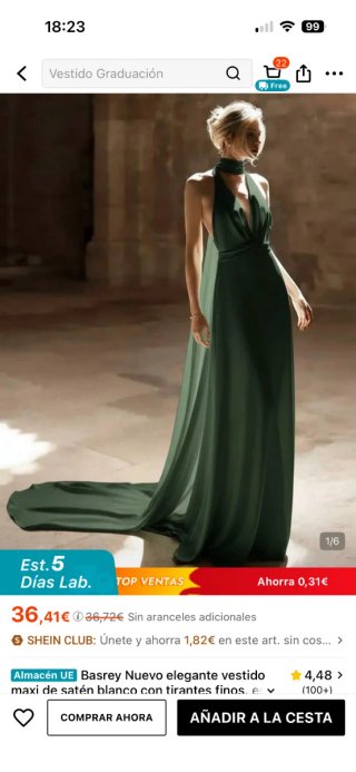 Vestido largo elegante sin estrenar