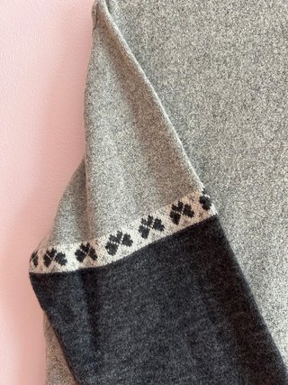 Jersey Vintage Gris con Cremallera