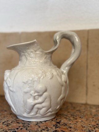 Conjunto Decorativo de Cerámica Blanca